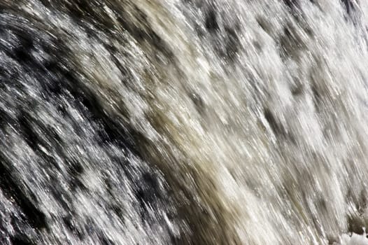Blurred flowing water detail, low shutter speed