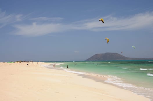 Beach at Corralejo, Canary Island Fuerteventura