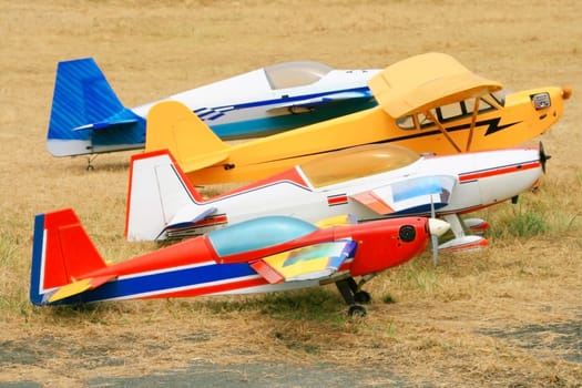 big and colorful remote controlled airplanes