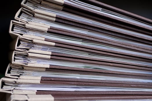 stack of restaurant menus in anticipation of the visitors in Prague