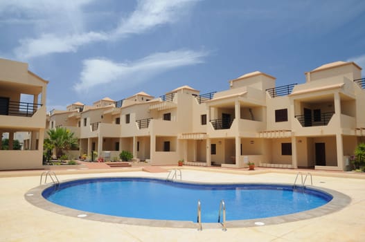 Vacation resort with swimming pool
