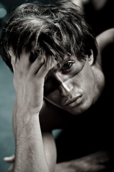 Moody teenager