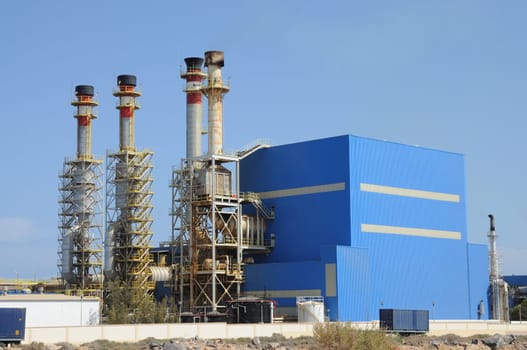 Chimneys of a modern power station