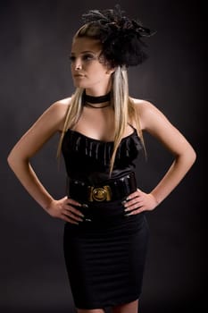 Pretty sexy model looking away
