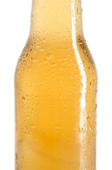 Bottle of beer, cold with drops of water