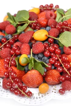 fresh summer berries, healthy dessert