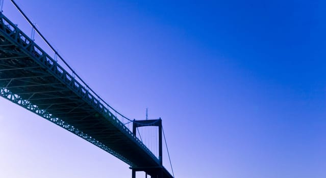 Iron bridge and sky