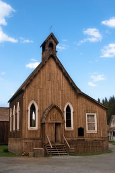 Old wooden historical church built in 1800s