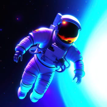 Astronaut in space. Image created by AI