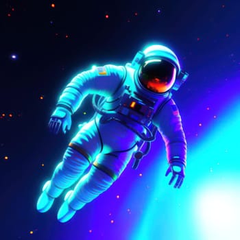 Astronaut in space. Image created by AI
