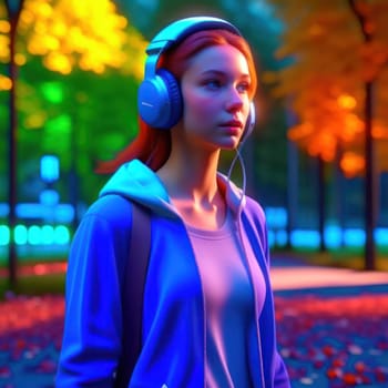 The Girl in the Park. Image created by AI