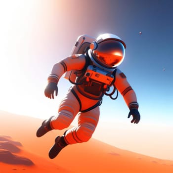 Astronaut in space. Image created by AI