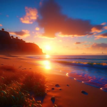 Sunrise on the beach
