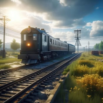 Train. Image created by AI