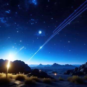 Starry sky. Image created by AI