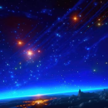 Starry sky. Image created by AI