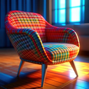 Colorful armchair. Image created by AI
