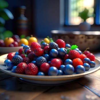 Berries in a plate