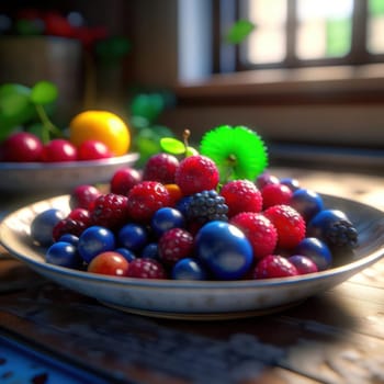Berries in a plate