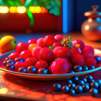 Berries in a plate