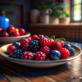Berries in a plate