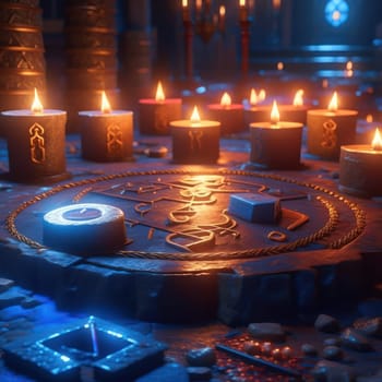 Magic runes. Image created by AI