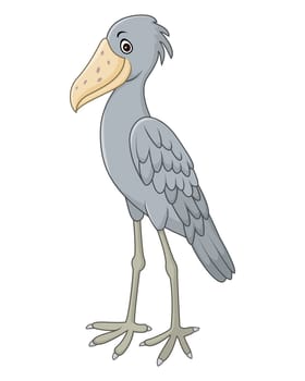 Cartoon Shoebill character