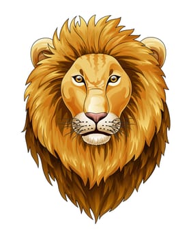 Lion head mascot