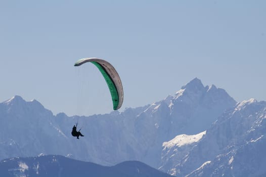 It is a parachute drop in the mountains.