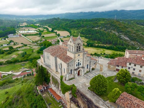 Parochial church of San Vicente Martir and San Sebastian. It has a strange mix of styles in which stands the Baroque is located in the town of Frias, Burgos.