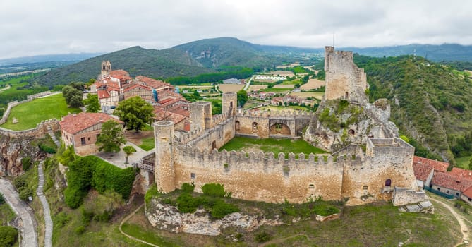 Castle of the city of Frias Burgos, Spain in Europe. named beautiful town of Spain