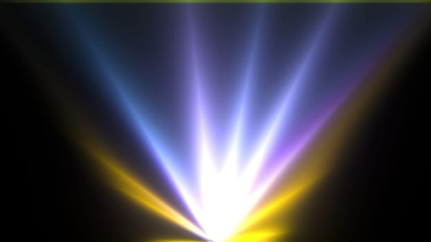 Bright Laser show. Computer generated 3d render