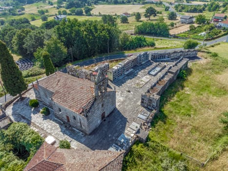 Church of San Cibrao de Las, religious monument in the province of Ourense, in Galicia, Spain. Known as the Church of San Cipriano de Las. Outstanding example of Romanesque architecture in the region.