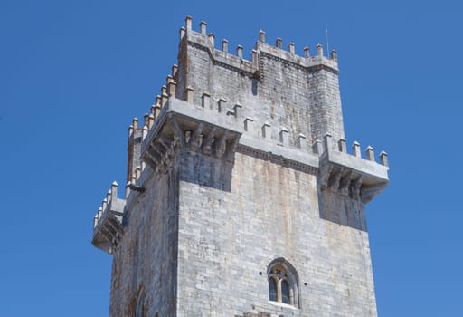 Beja Castle marble keep, Baixo Alentejo, Portugal. Most emblematic monument of the city