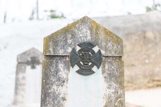 February 22, 2023 Lisbon, Portugal: Alto de Sao Joao Cemetery - Grave of the Unknown Soldier World War I. Mid shot