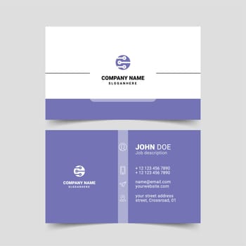 Very Peri Business Card Template.