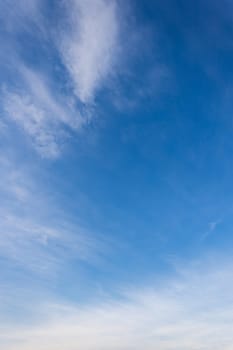 Blue sky background with white clouds