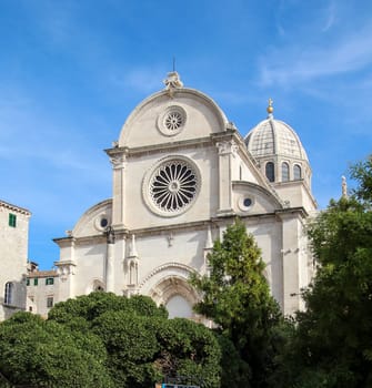 Famous St. Jacob cathedral in Sibenik, Croatia