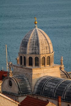 Famous St. Jacob cathedral in Sibenik, Croatia