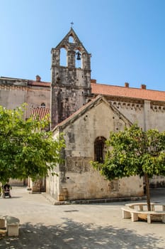 Beautiful little ancient chapel in downtown Trogir, Croatia