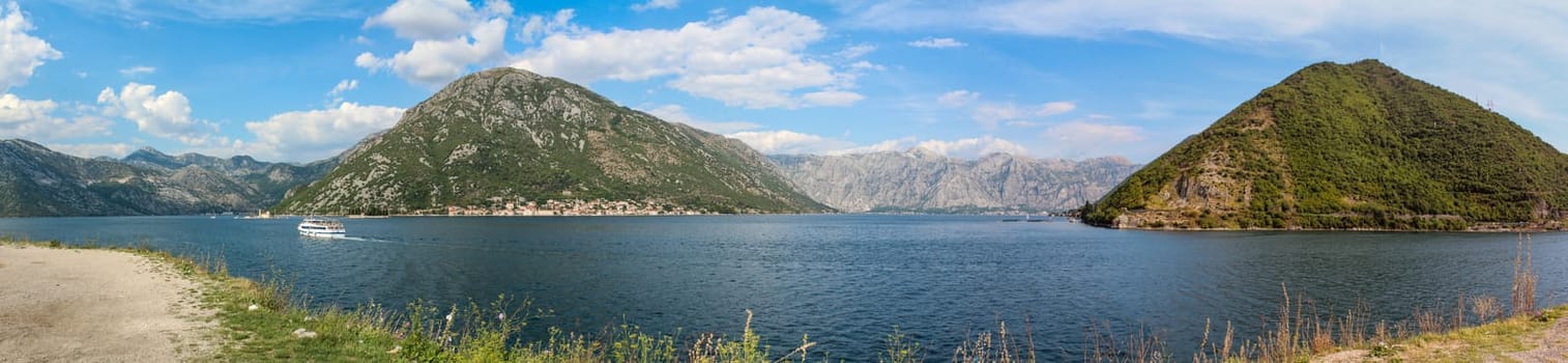 Beautiful picturesque bay of Kotor in Montenegro