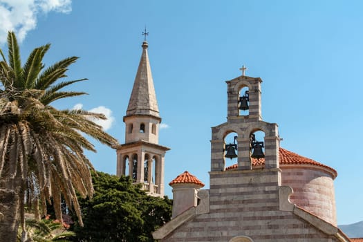 Scenic little chapel in downtown Budva, Montenegro