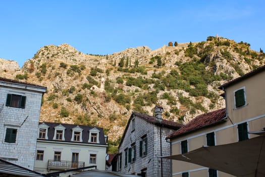 Old church of our lady of remedy above the city of Kotor, Montenegro
