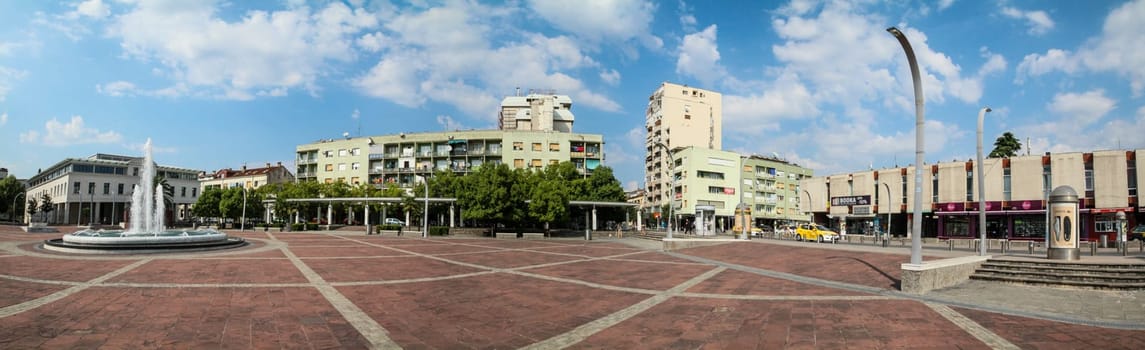 Square of the Republic in Podgorica, capital city of Montenegro
