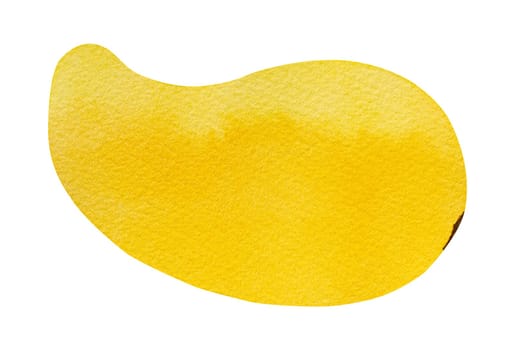 Hand drawn watercolor ripe mango fruit isolated on white background