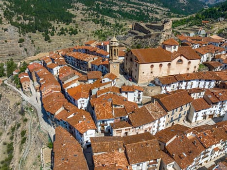 Church of the Immaculate of Linares de Mora province of Teruel listed as beautiful towns of Spain