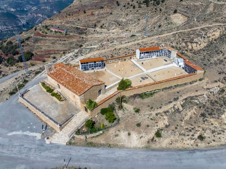 Hermitage of Santa Barbara, Puertomingalvo, province of Teruel listed as beautiful towns of Spain
