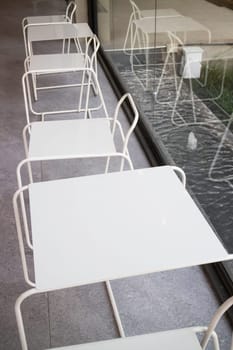 Office building housing multiple departments, stock photo