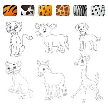 Game make the choice skin matching. Wild animals