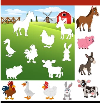 Find the correct shadow farm animals